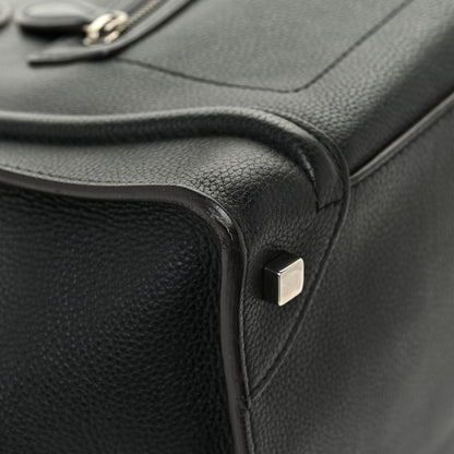 Celine Drummed Calfskin Mini Luggage Black 11 of 13