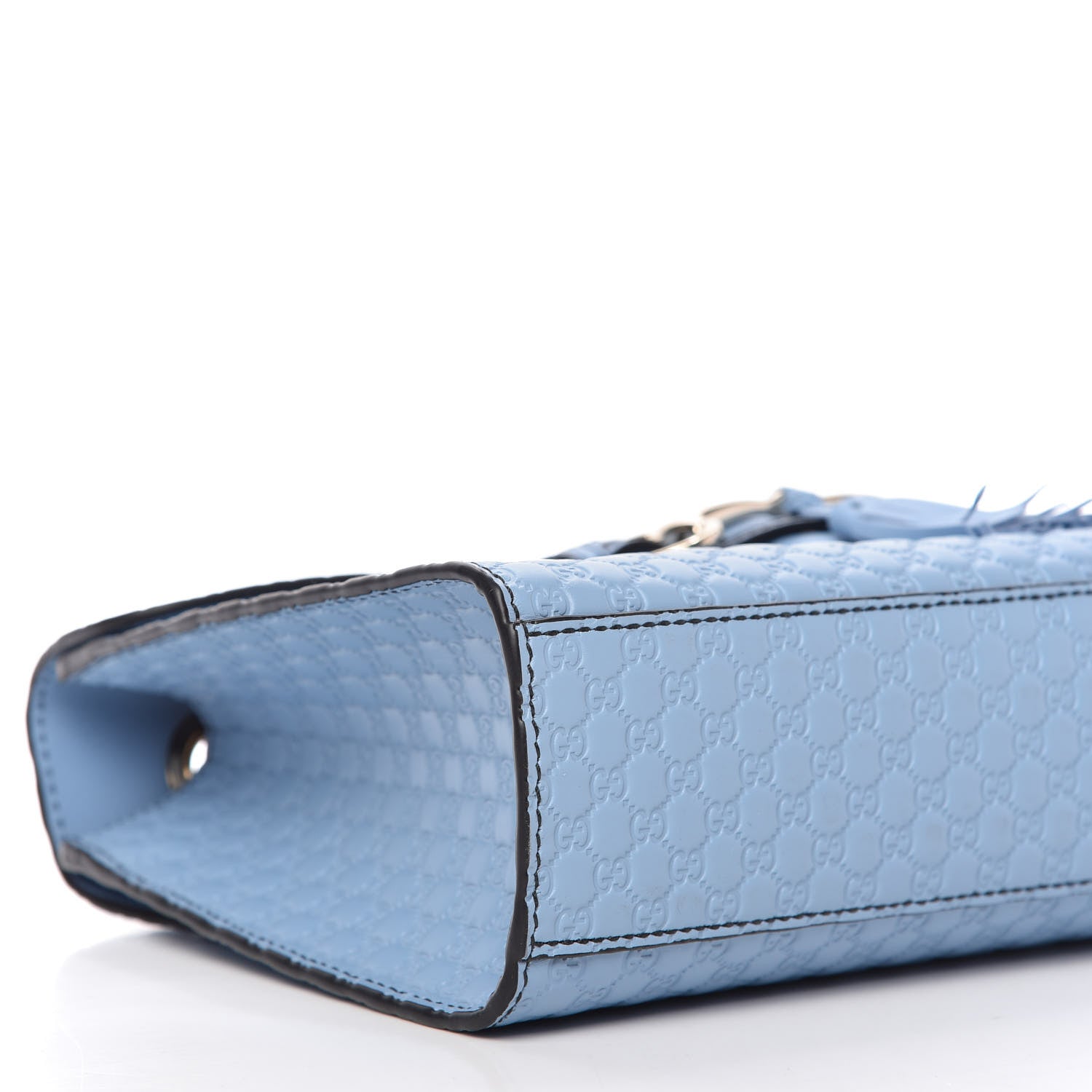 Gucci Microguccissima Medium Emily Chain Shoulder Bag Mineral Blue 6 of 10