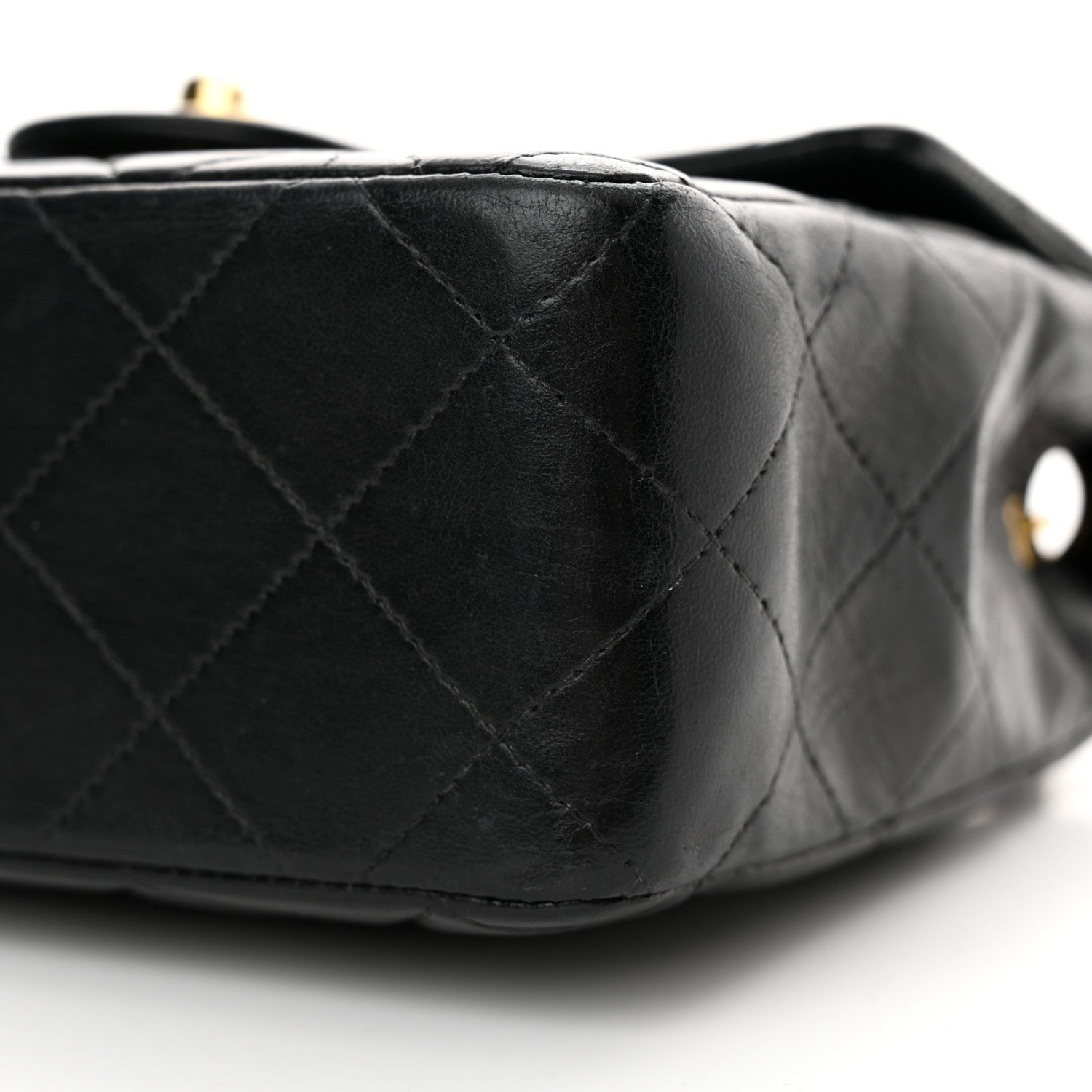 Chanel Lambskin Quilted Mini Square Flap Black 10 of 13