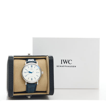 IWC Stainless Steel Alligator 40mm Portofino Automatic Watch IW356527 5 of 5