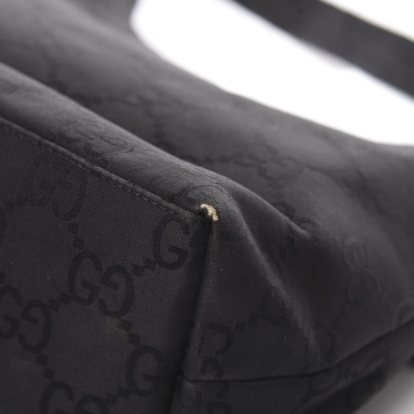 Nylon Monogram Small Hobo Black