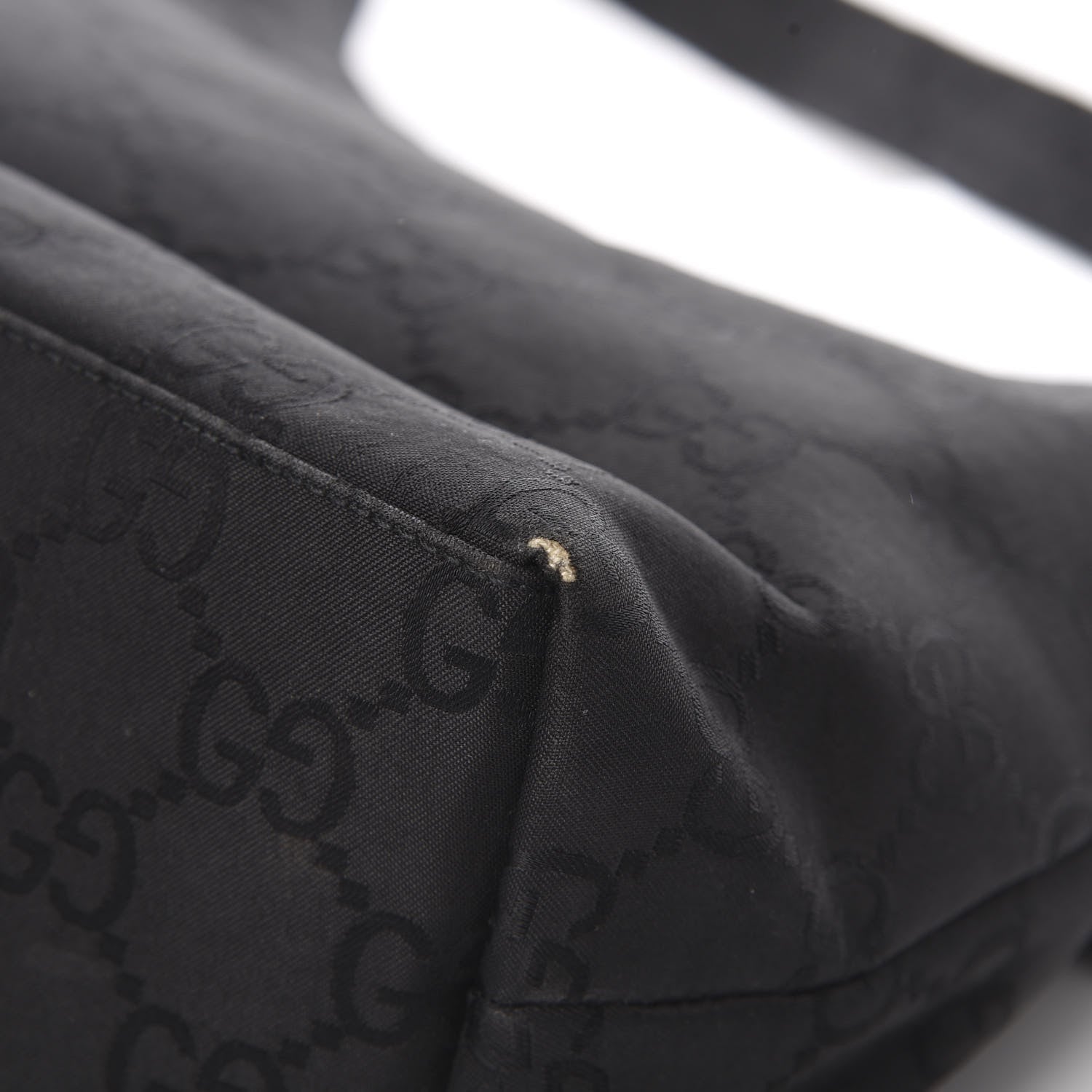 Gucci Nylon Monogram Small Hobo Black 11 of 15
