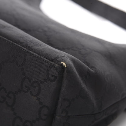 Gucci Nylon Monogram Small Hobo Black 11 of 15