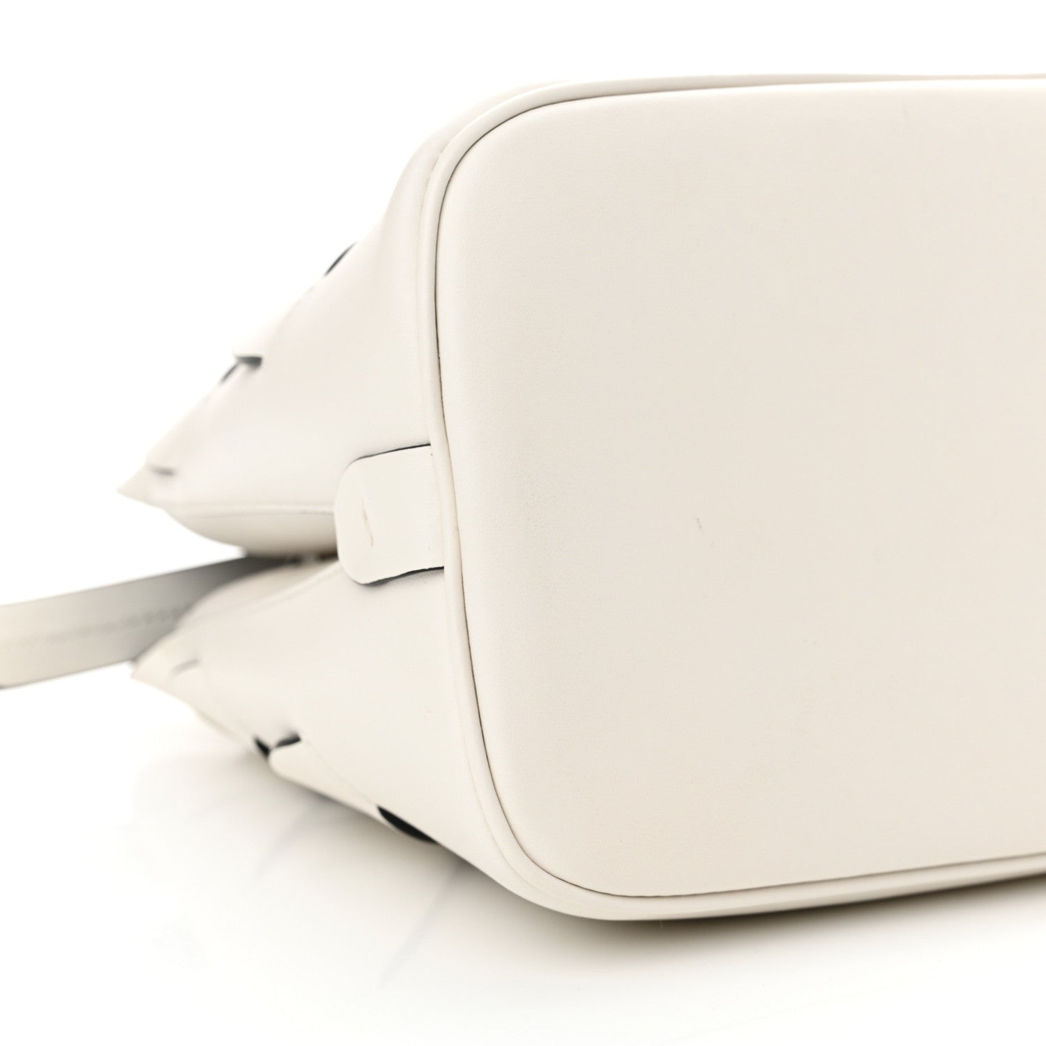 Prada Vitello Intreccio Tress Handbag White Black 8 of 10