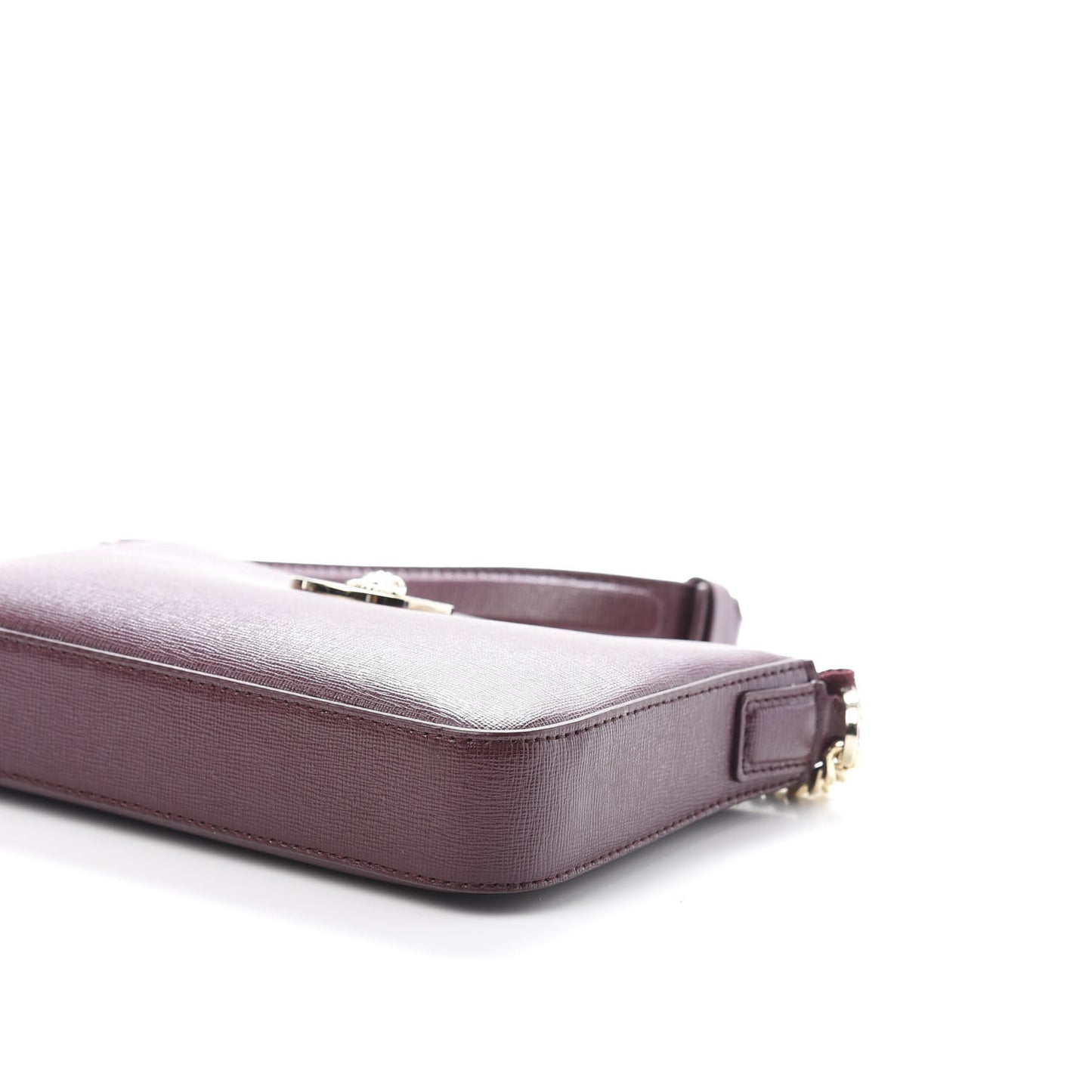 Saffiano Medusa Tribute Shoulder Bag Burgundy