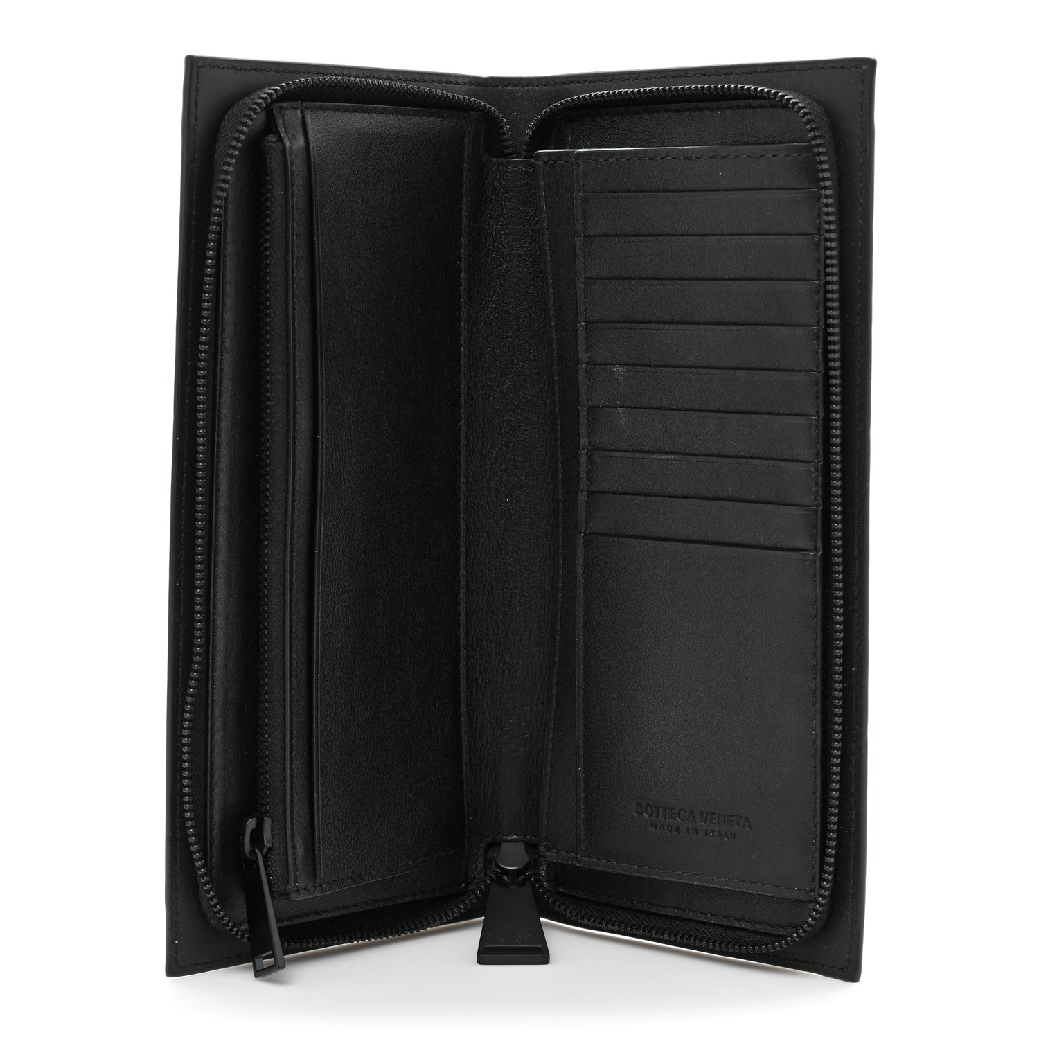 Bottega Veneta Nappa Intrecciato Zip Wallet Black 5 of 11