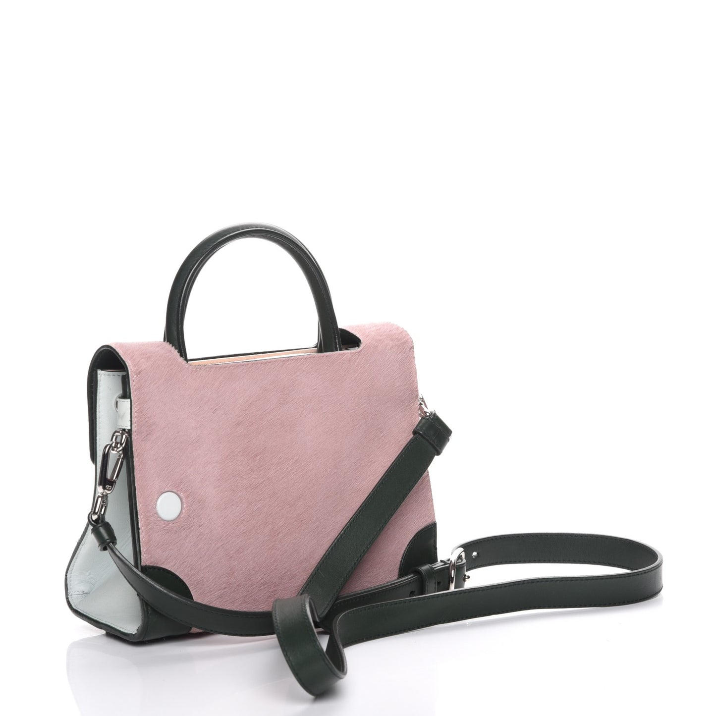 Calf Hair Calfskin Tri-Color Mini Diorever Flap Pink