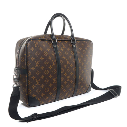 Louis Vuitton Monogram Macassar Porte-Documents Voyage GM 3 of 7