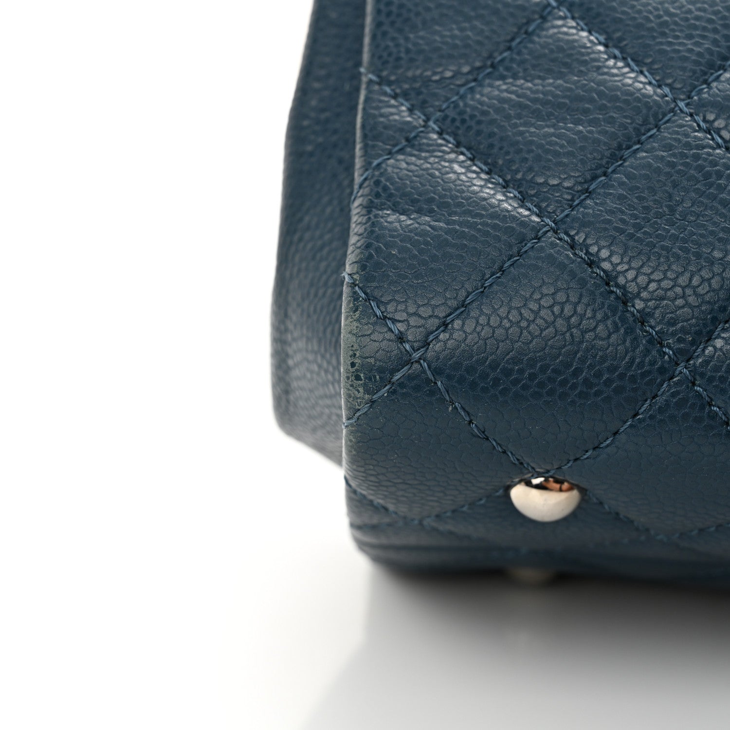 Chanel Caviar Quilted Timeless CC Shopping Tote Blue 15 of 16