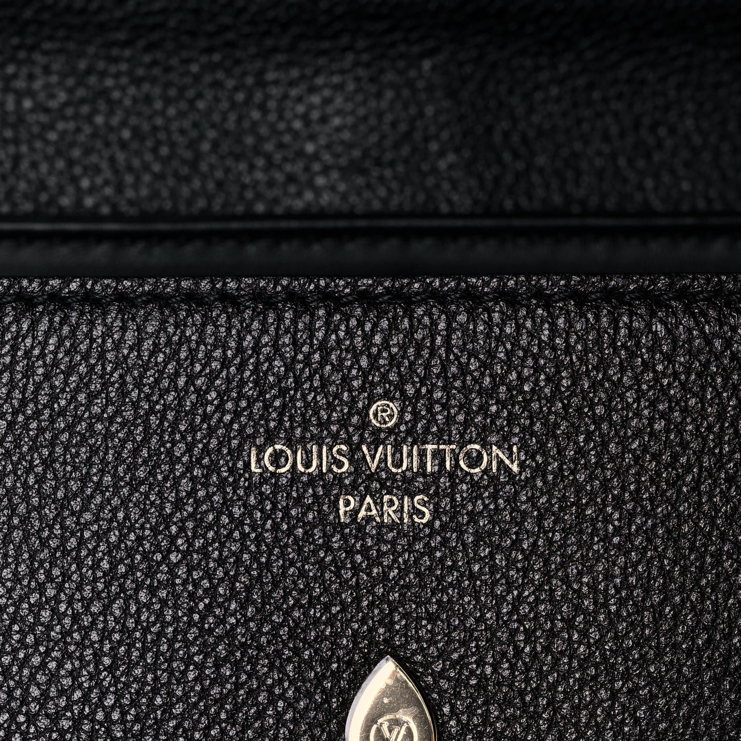 Grained Smooth Calfskin Rose Des Vents PM Black