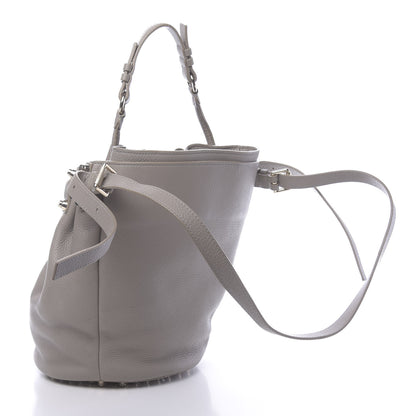 Alexander Wang Pebbled Lambskin Diego Bucket Bag Oyster Pale Gold Hardware 3 of 10