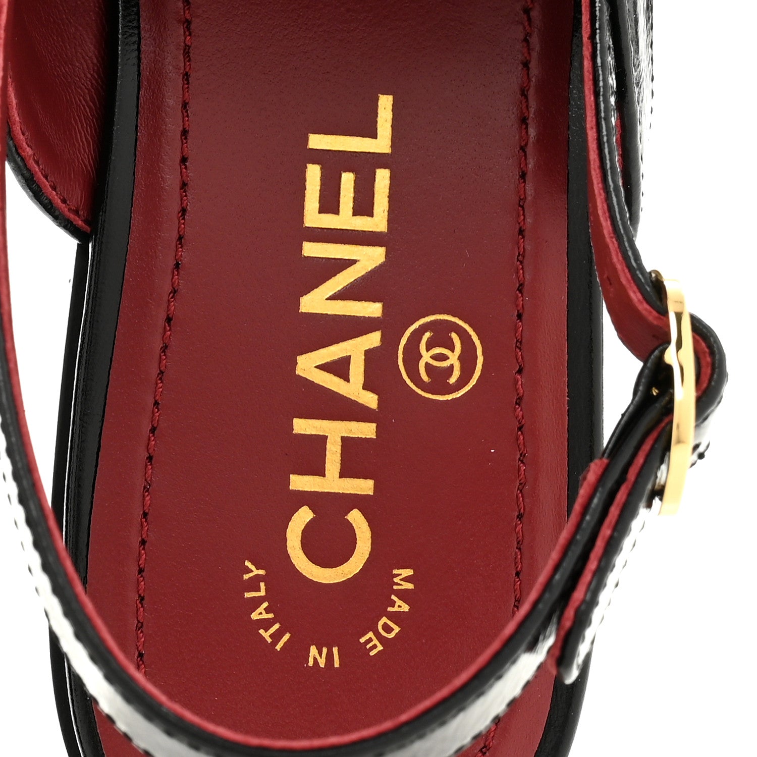 Chanel Crumpled Shiny Lambskin CC Slingback Mocassins 38 Black 7 of 10