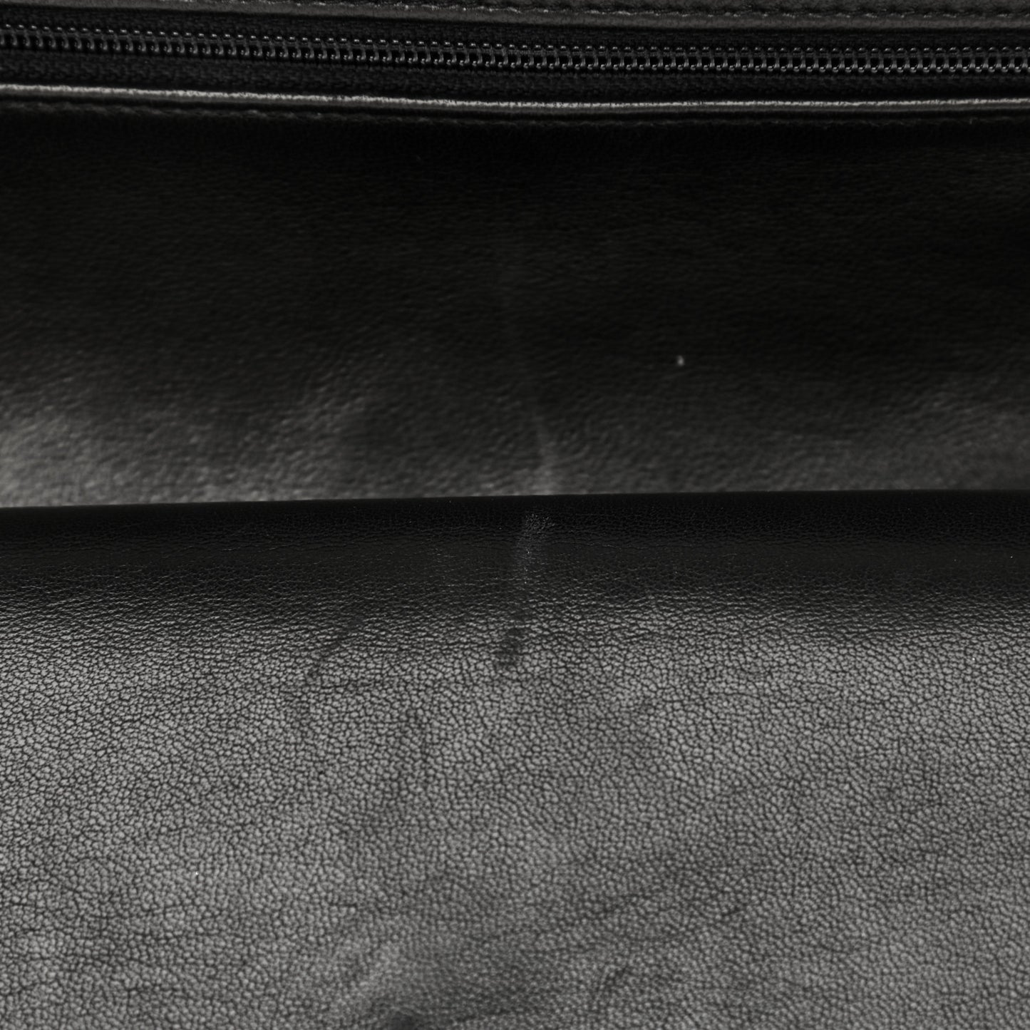 Lambskin Quilted Medium Double Flap Dark Brown