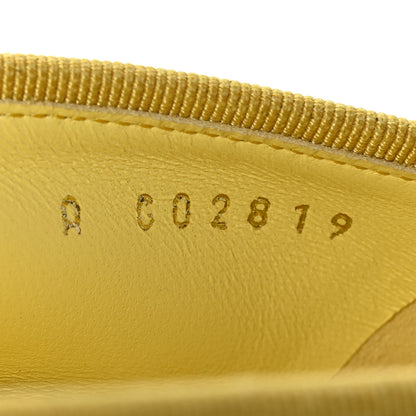 Chanel Velvet Cap Toe Ballerina Flats 37 Yellow 6 of 9