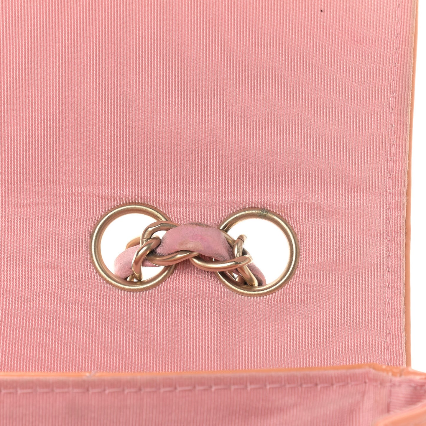 Patent Quilted East West Flap Rose