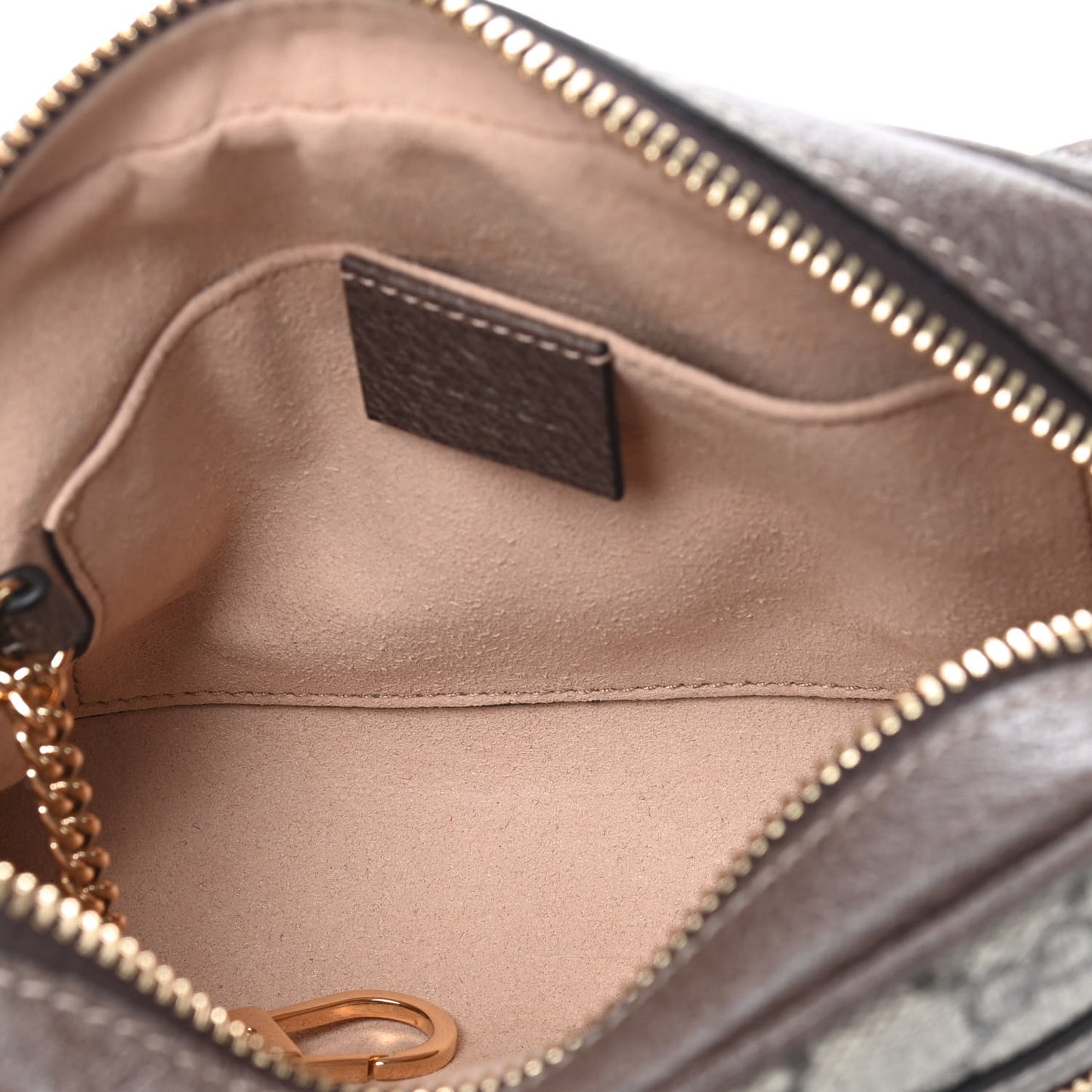 GG Supreme Monogram Web Mini Ophidia Shoulder Bag Brown