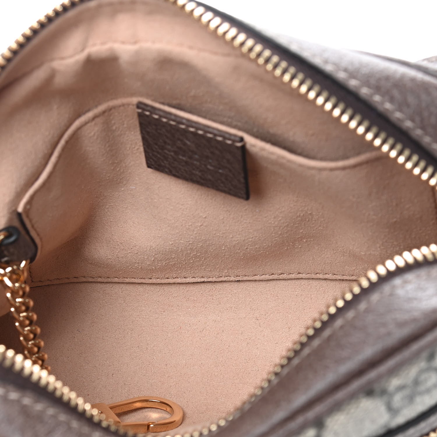 Gucci GG Supreme Monogram Web Mini Ophidia Shoulder Bag Brown 5 of 9