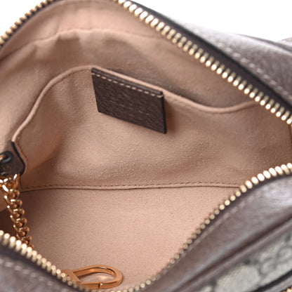 Gucci GG Supreme Monogram Web Mini Ophidia Shoulder Bag Brown 5 of 9