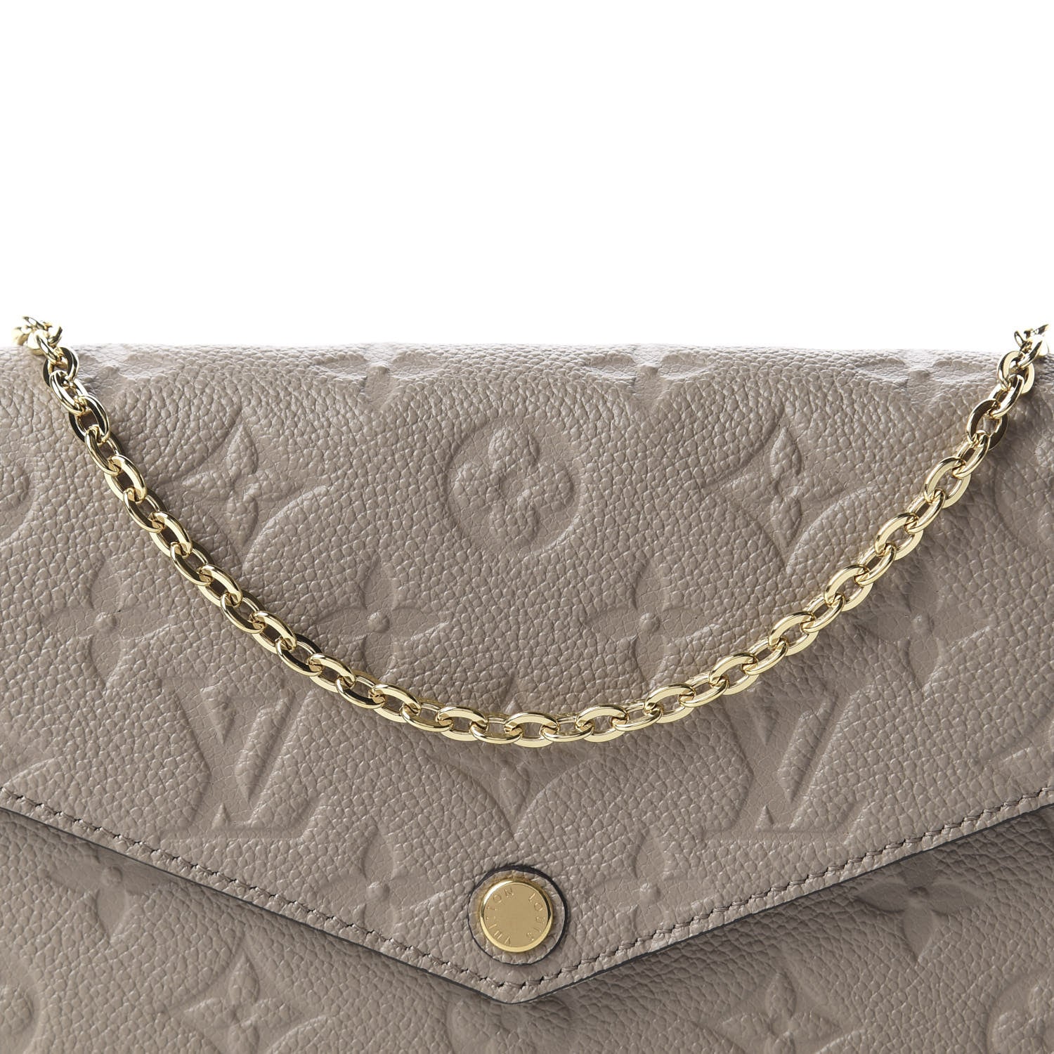 Louis Vuitton Empreinte Pochette Felicie Chain Wallet Tourterelle 10 of 10