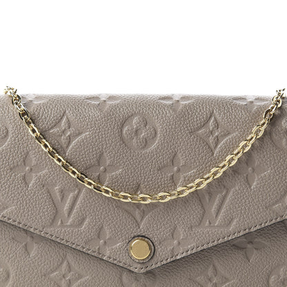 Louis Vuitton Empreinte Pochette Felicie Chain Wallet Tourterelle 10 of 10