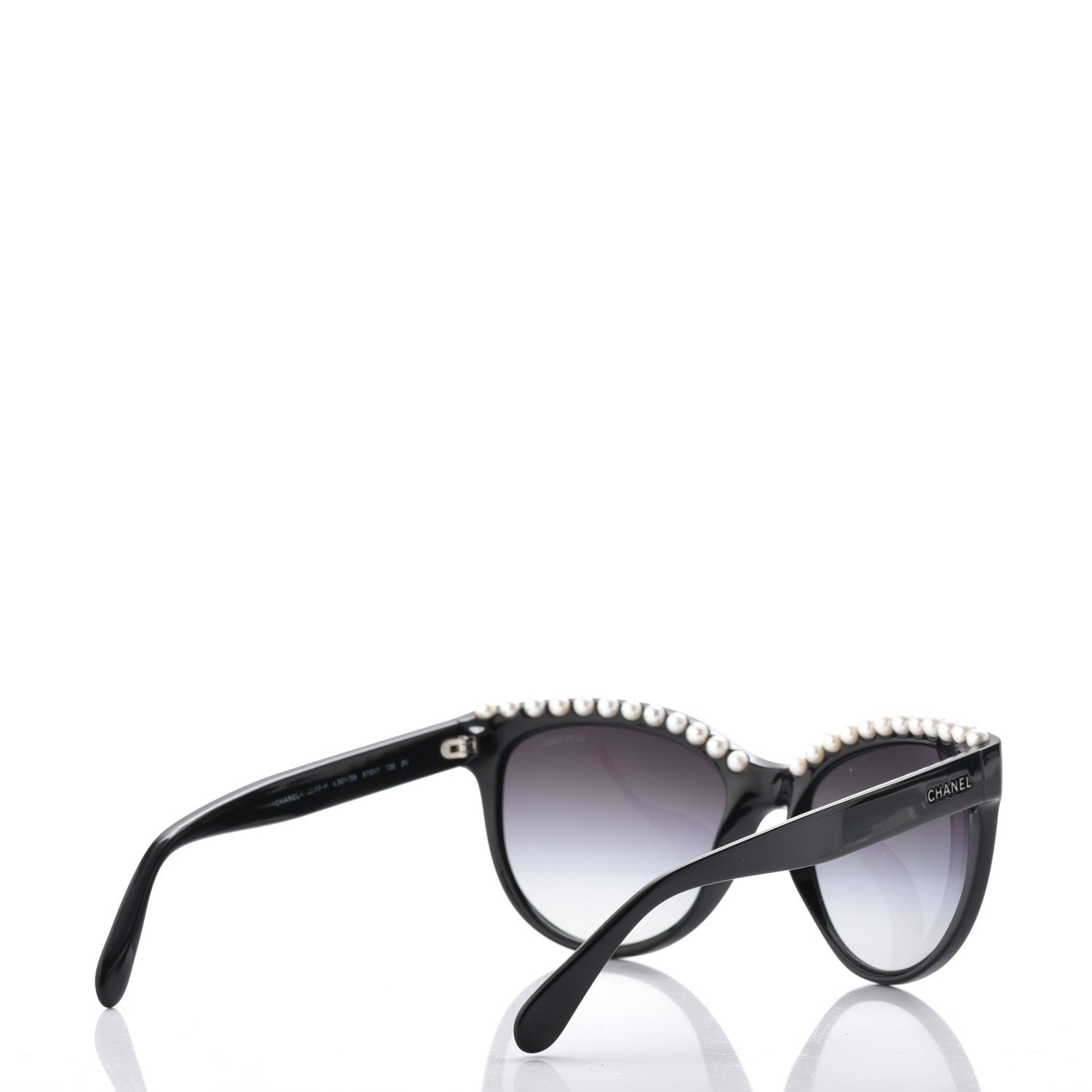 Chanel Freshwater Cultured Pearl Butterfly Sunglasses 6040-H Black 4 of 10