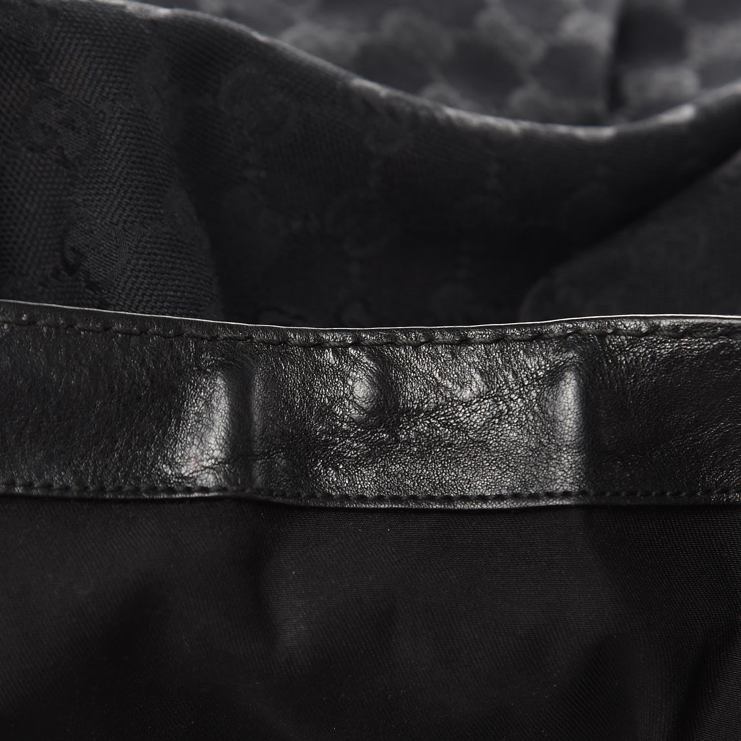 Gucci Monogram Large Jockey Hobo Black 12 of 17