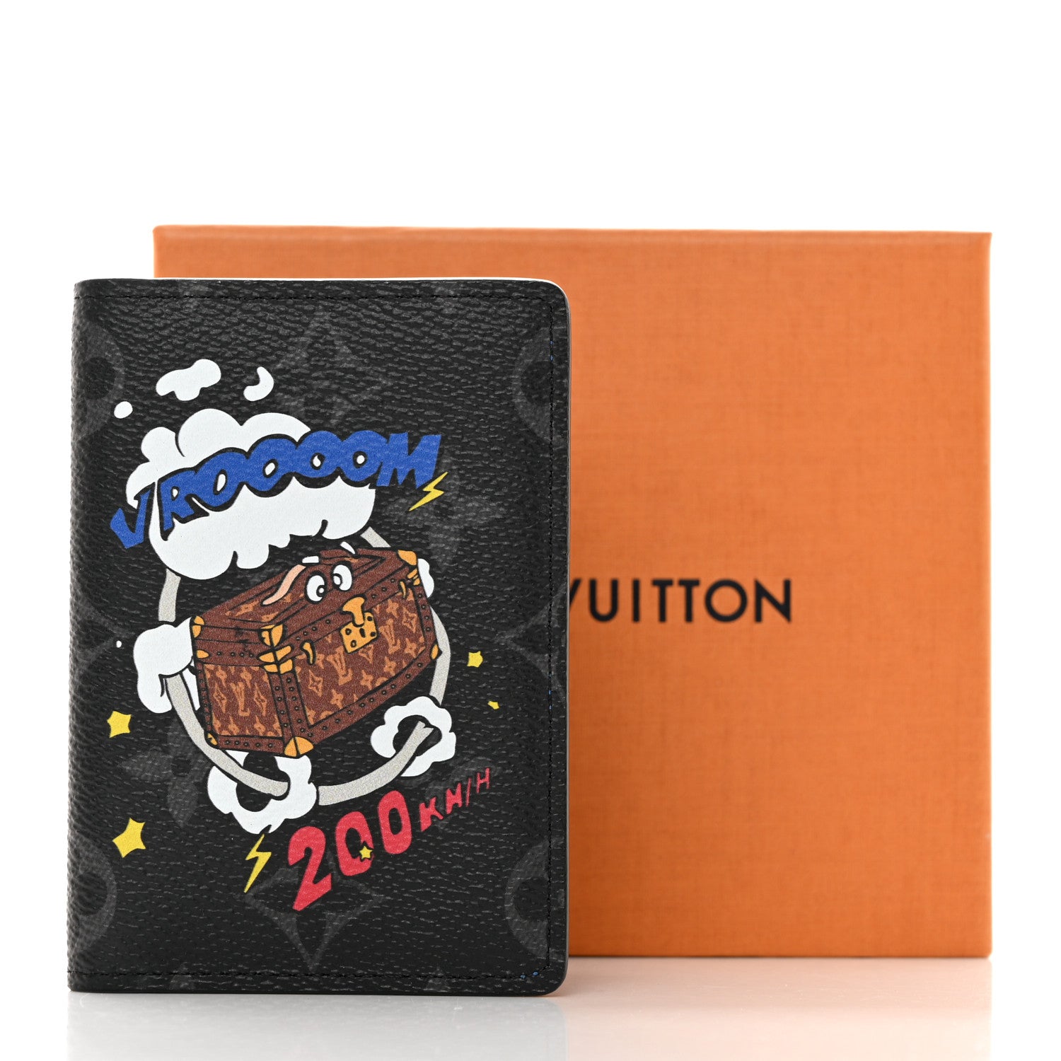 Louis Vuitton Monogram Eclipse Rocket Trunk Pocket Organizer NM 7 of 7