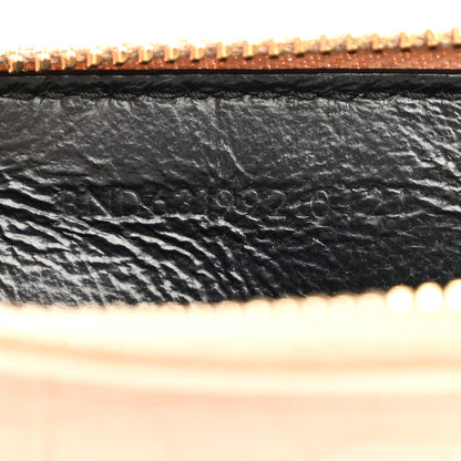 Saint Laurent Calfskin Crocodile Embossed 5 Fragments Zip Pouch Card Holder Dark Beige 6 of 7