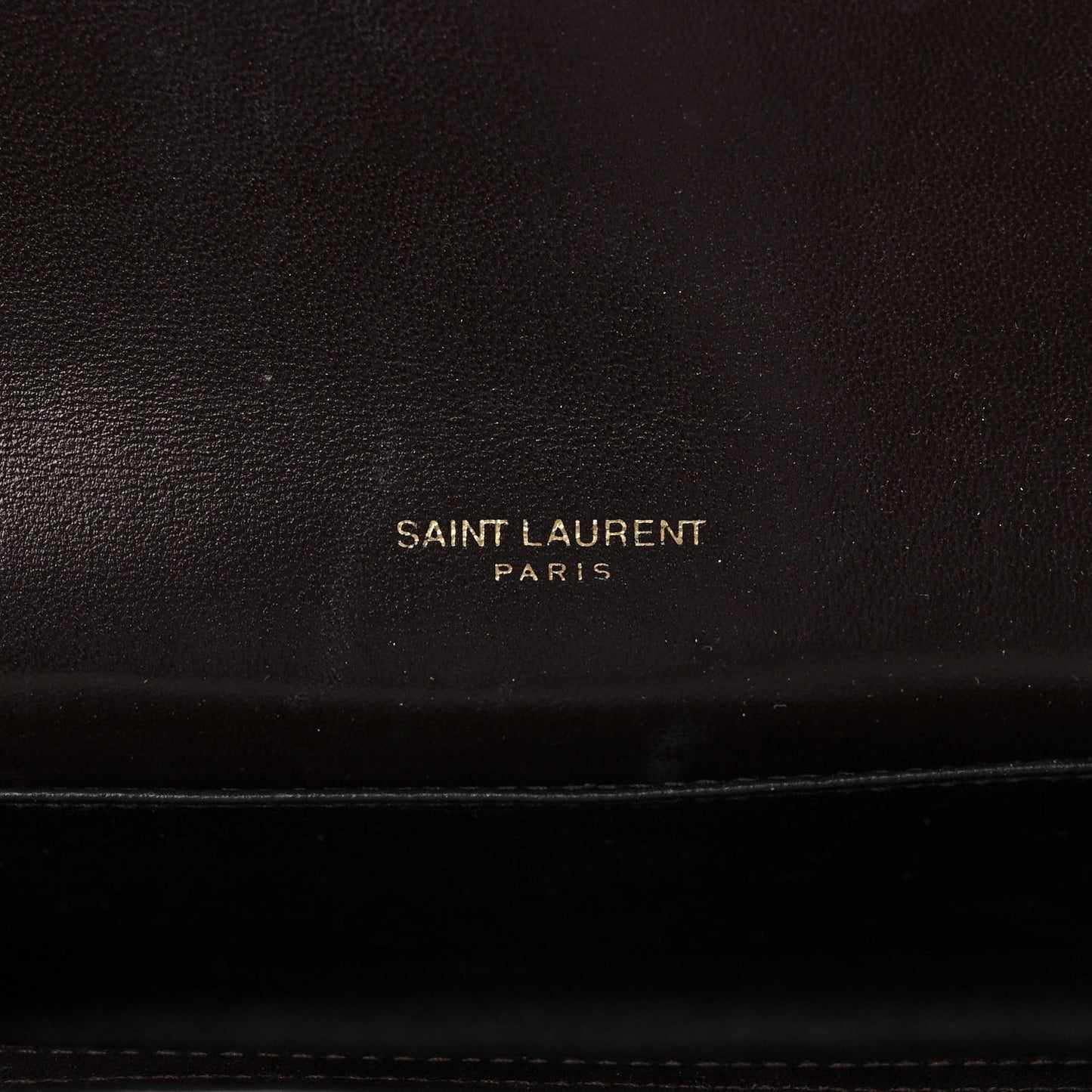 Calfskin Crocodile Embossed Monogram Uptown Chain Wallet Fondente