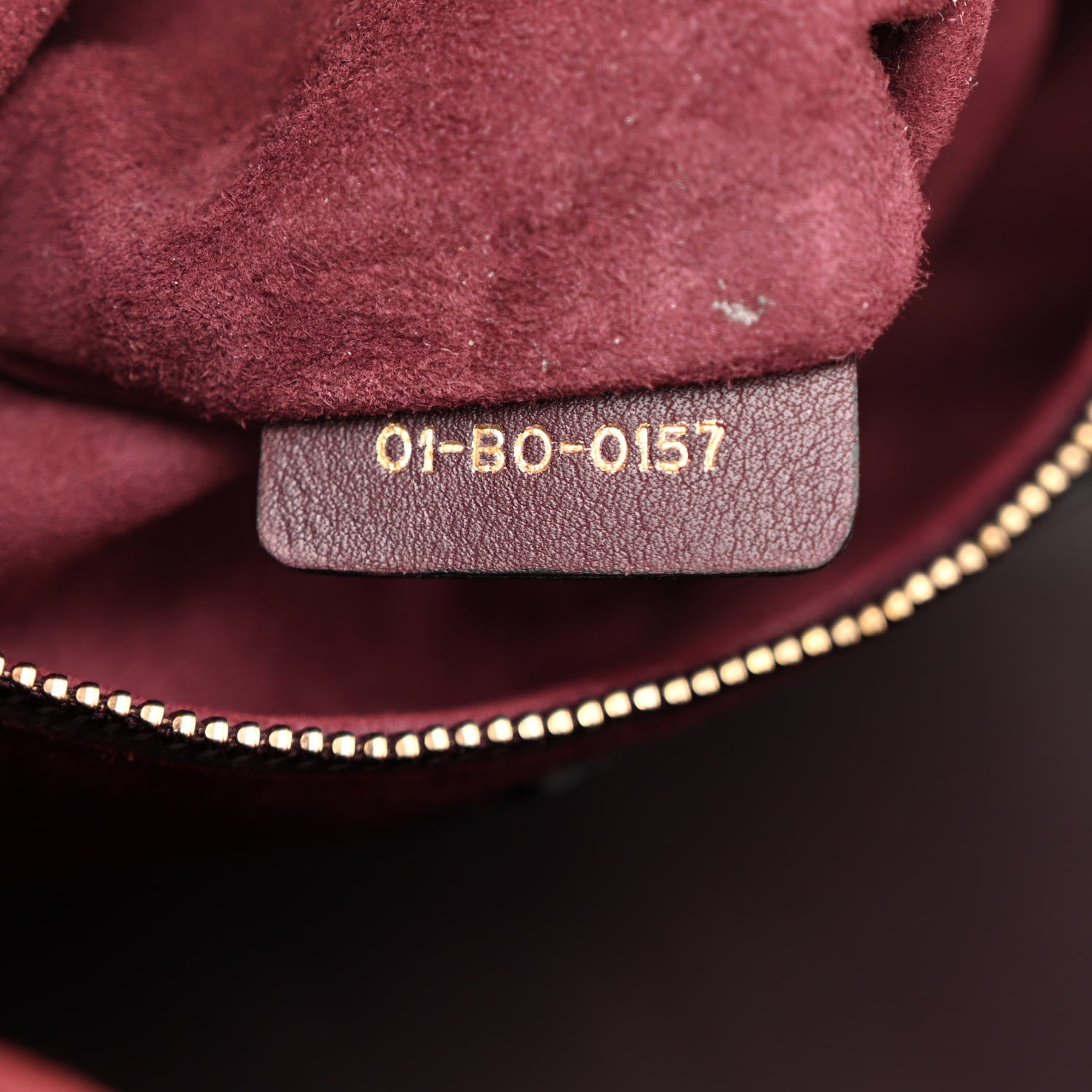 Christian Dior Calfskin Cannage Studded Medium Supple Lady Dior Deep Amaranth 6 of 10