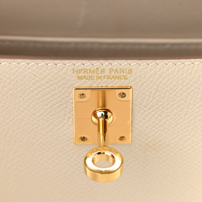 Hermes Epsom Mini Kelly Sellier 20 Craie 6 of 11