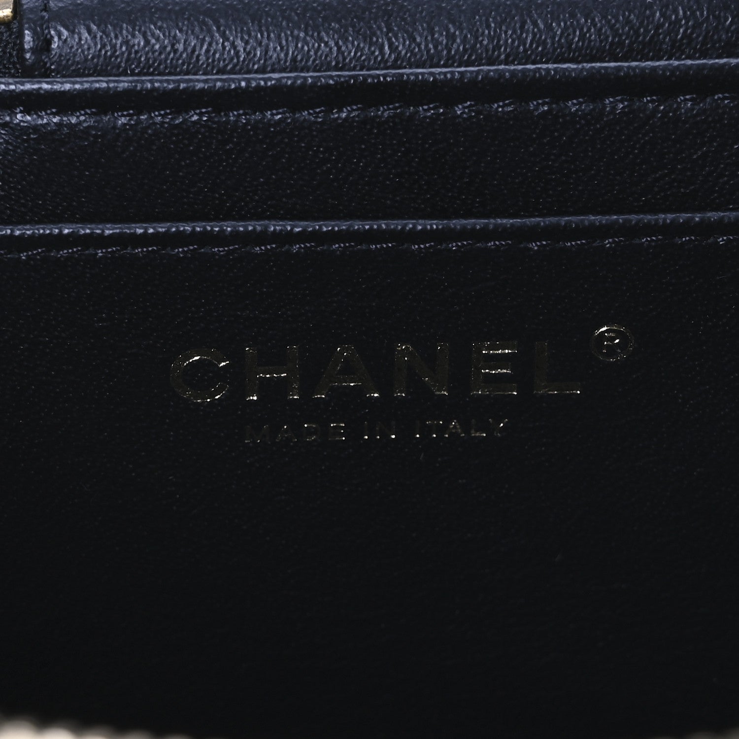 Chanel Lambskin Quilted Trendy Vanity Case Black 6 of 12