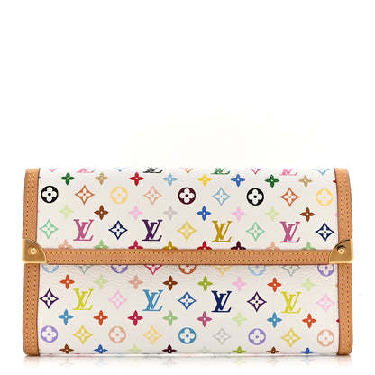 Louis Vuitton Monogram Multicolor Porte Tresor International Wallet White 1 of 11