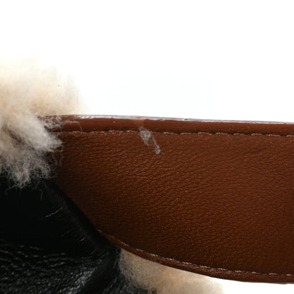 Louis Vuitton Shearling Calfskin Paseo Flat Comfort Sandal 38.5 Beige 8 of 13