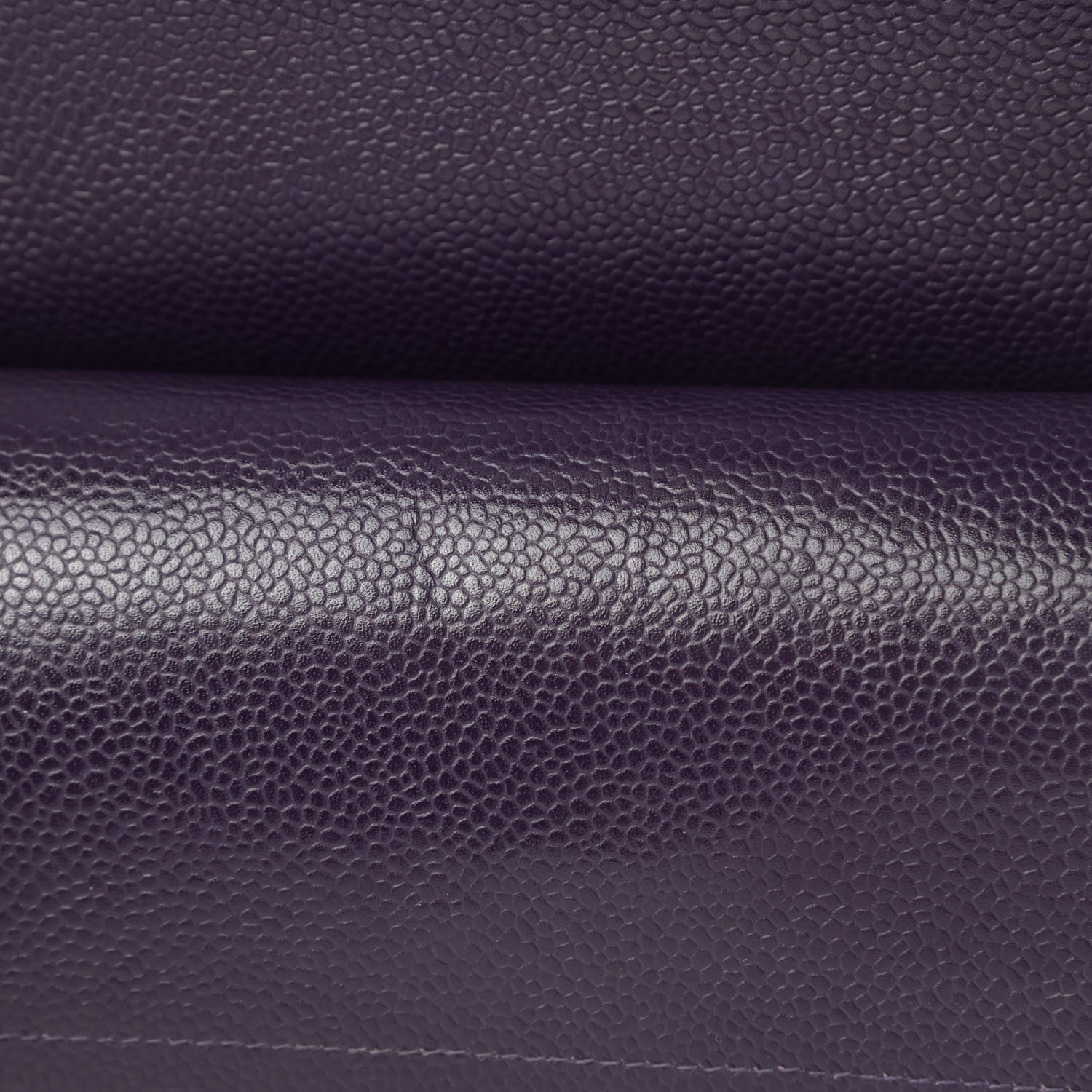 Chanel Caviar Quilted Medium Double Flap Dark Purple 16 of 16