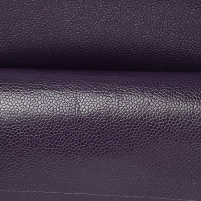 Chanel Caviar Quilted Medium Double Flap Dark Purple 16 of 16