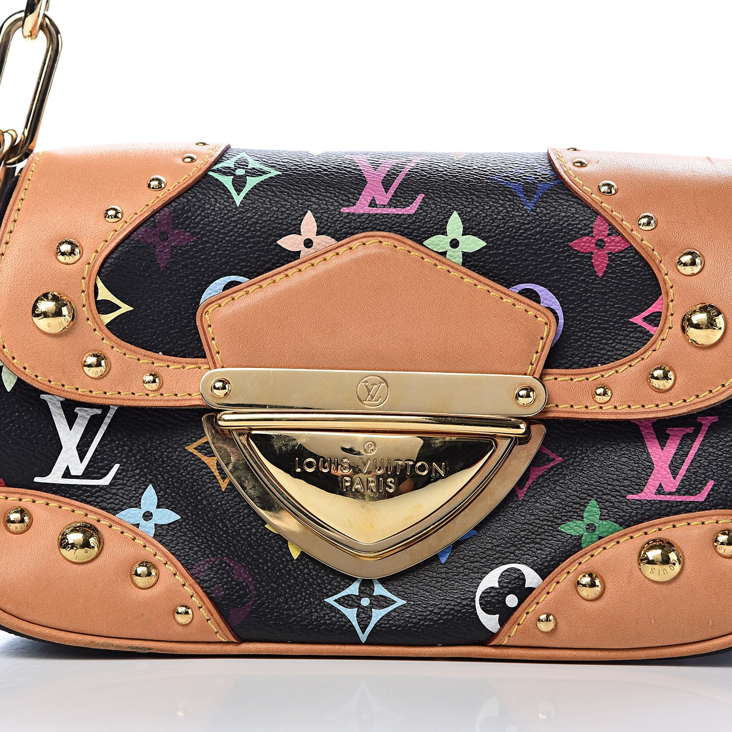 Louis Vuitton Monogram Multicolor Marilyn Black 9 of 9