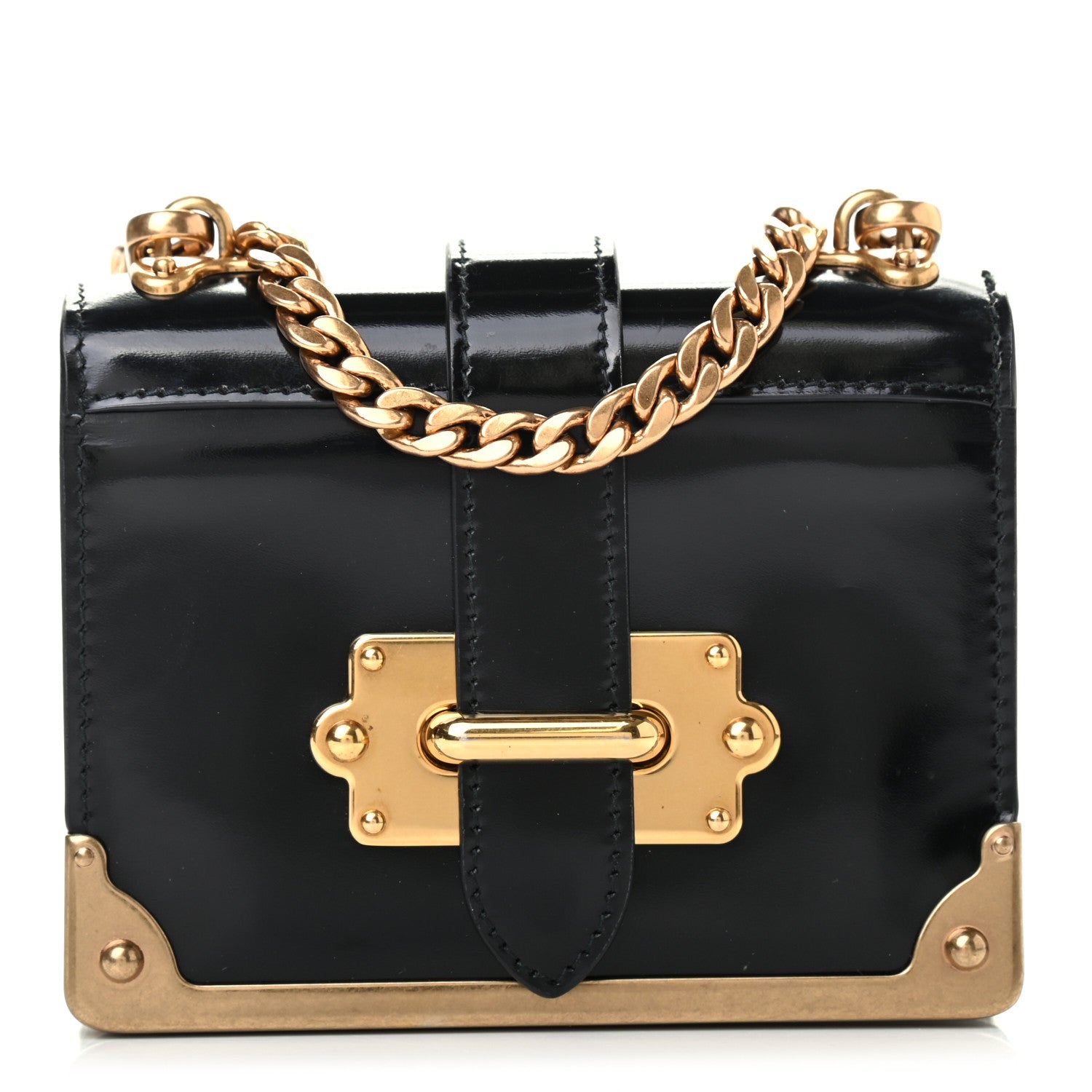 Prada Spazzolato Micro Cahier Bag Black 1 of 7