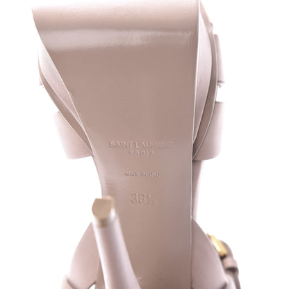 Saint Laurent Calfskin Tribute 105 Platform Sandals 36.5 Rose Antic 6 of 8