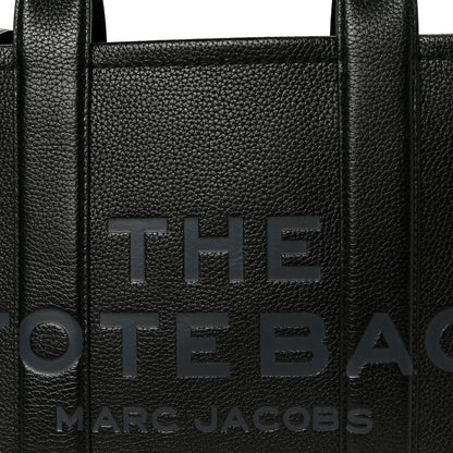 Marc Jacobs Grained Calfskin Medium The Tote Bag Black 9 of 11