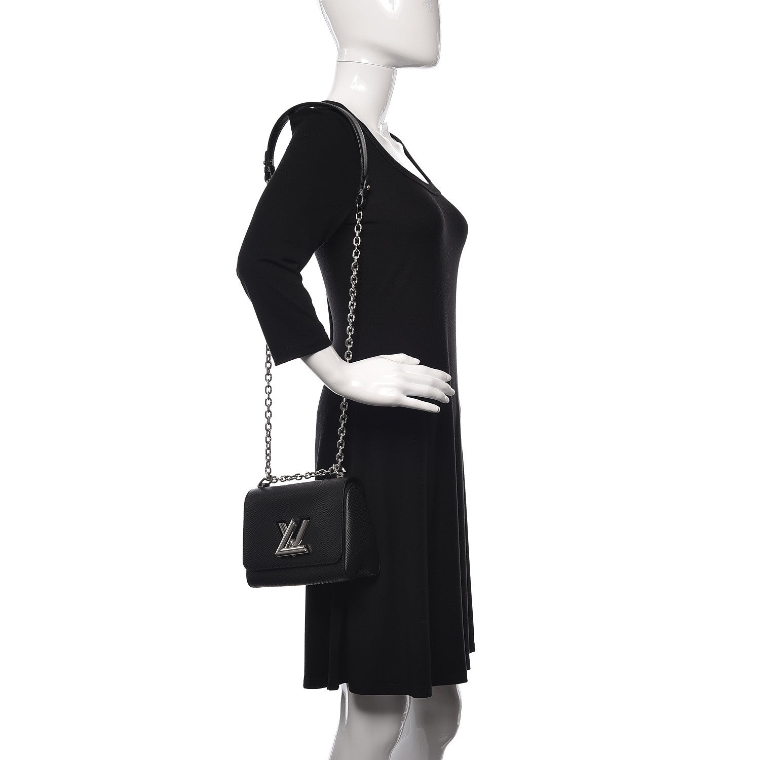 Louis Vuitton Epi Twist Shoulder Bag PM Black 2 of 11