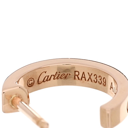 Cartier 18K Pink Gold Small LOVE Hoop Earrings 4 of 5