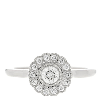 Tiffany Platinum Diamond Round Enchant Flower Ring 49 5 1 of 5