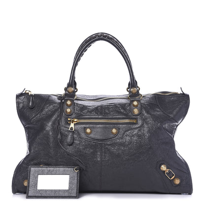 Balenciaga Agneau Giant 12 Gold Hardware Work Gris Fossile 1 of 10