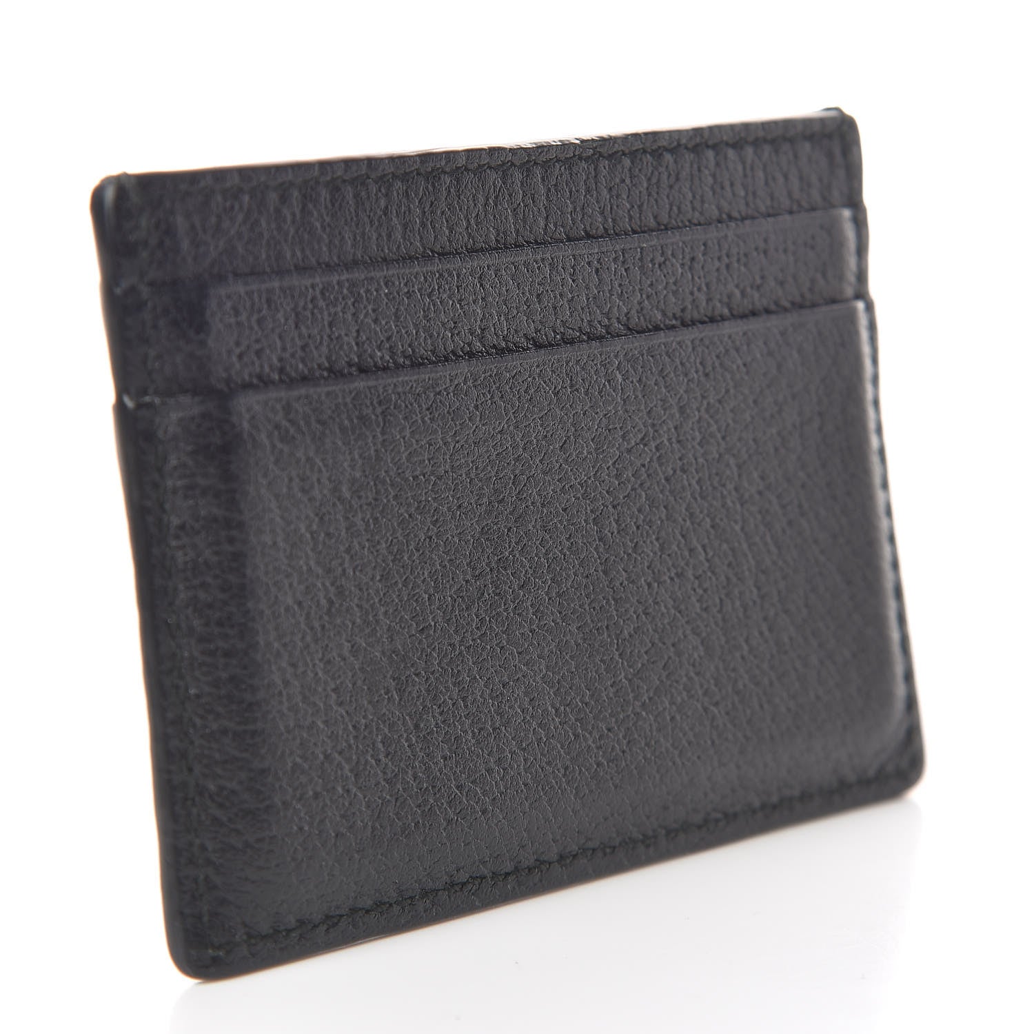 Gucci Pebbled Calfskin Animalier Card Holder Black 3 of 7