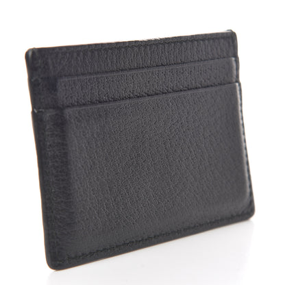 Gucci Pebbled Calfskin Animalier Card Holder Black 3 of 7