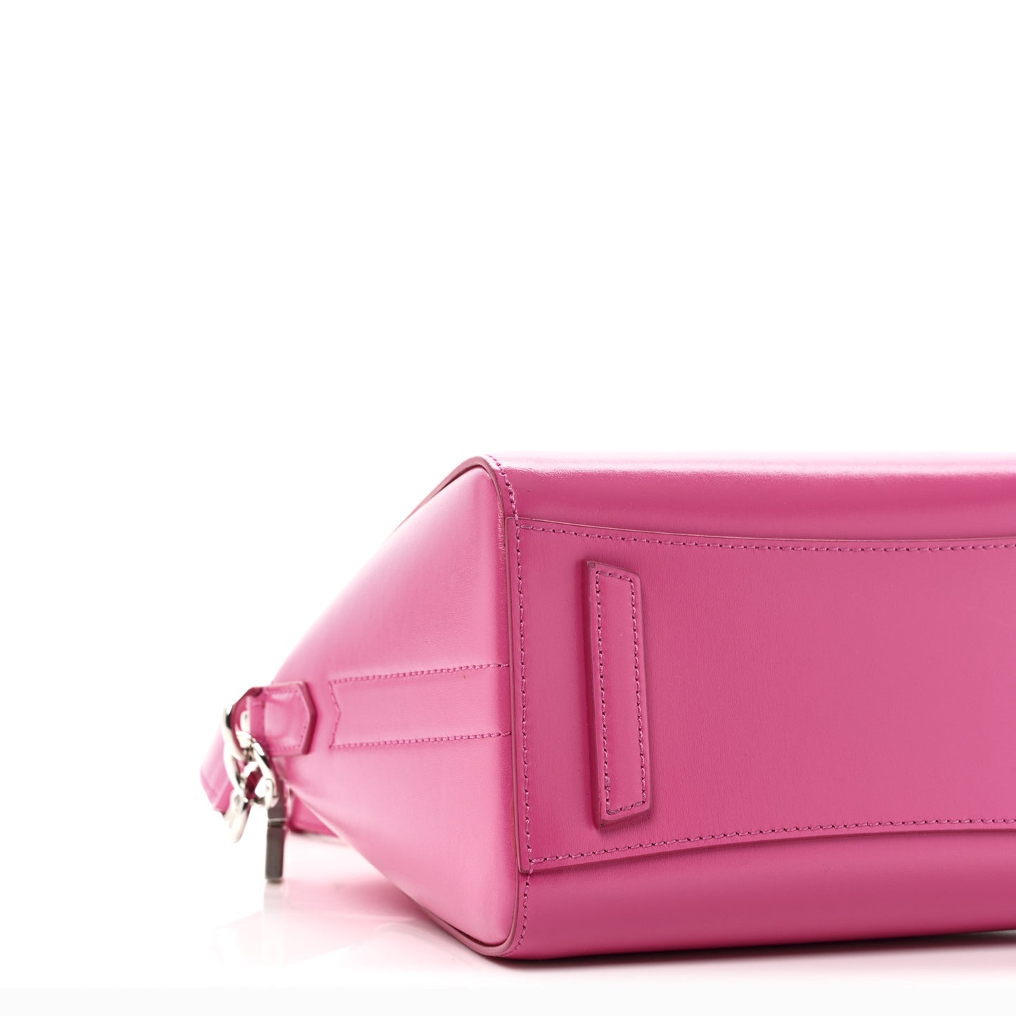 Shiny Lord Calfskin Mini Antigona Neon Pink