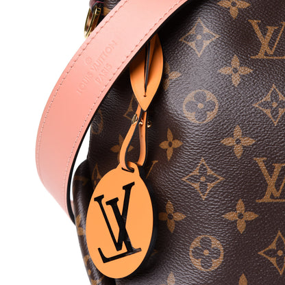 Louis Vuitton Monogram Beaubourg Hobo Mini Bordeaux Red Peach Safran Blue Jean Blue 8 of 10