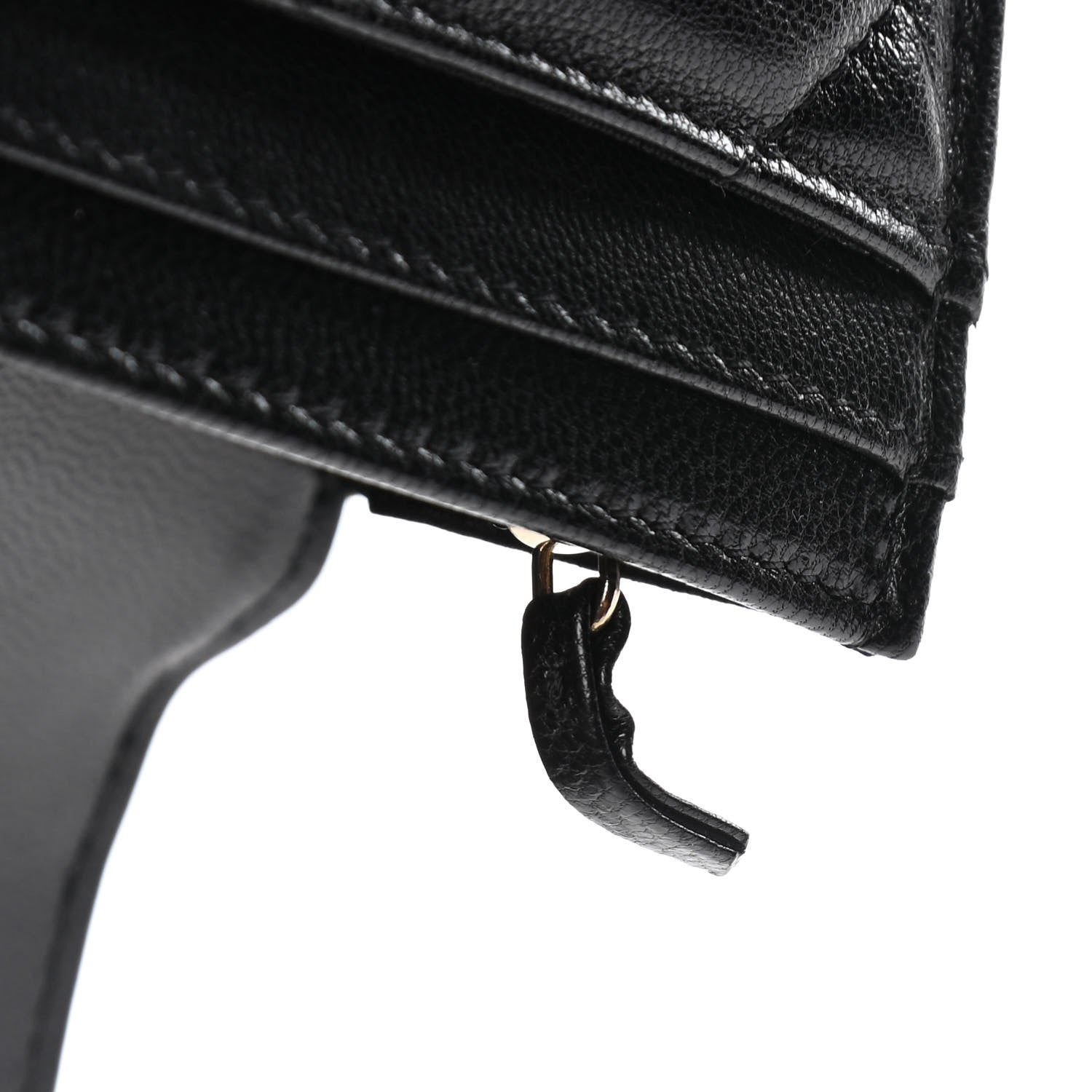 Chanel Shiny Goatskin Quilted Chanel 19 Flap Wallet Black 10 of 11
