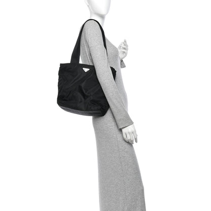 Prada Tessuto Nylon Shopping Tote Black 3 of 19